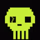 Classic Lime Skulls #1117