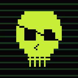 Classic Lime Skulls #15894
