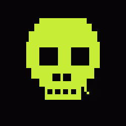 Classic Lime Skulls #1385