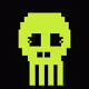 Classic Lime Skulls #1115