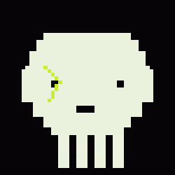 Classic Lime Skulls #11011