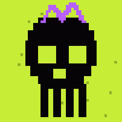 Classic Lime Skulls #6703