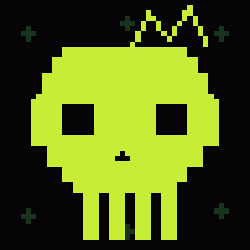 Classic Lime Skulls #6580