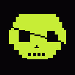 Classic Lime Skulls #1140