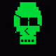Classic Lime Skulls #4236
