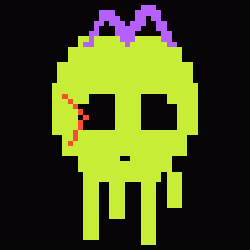 Classic Lime Skulls #8876