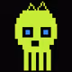 Classic Lime Skulls #15284