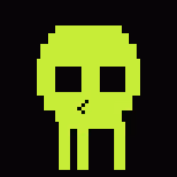 Classic Lime Skulls #6809