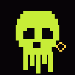 Classic Lime Skulls #1836