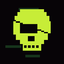 Classic Lime Skulls #6836