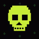 Classic Lime Skulls #5655