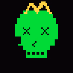 Classic Lime Skulls #10649