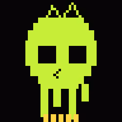 Classic Lime Skulls #10589