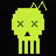 Classic Lime Skulls #1119