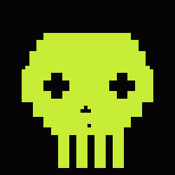 Classic Lime Skulls #1389
