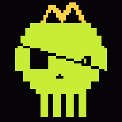 Classic Lime Skulls #6577