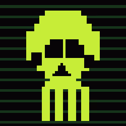 Classic Lime Skulls #6737
