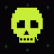 Classic Lime Skulls #3923