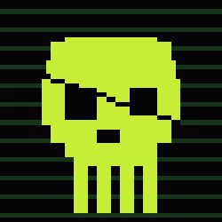 Classic Lime Skulls #6807