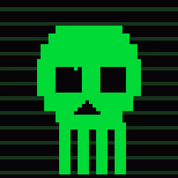 Classic Lime Skulls #7266