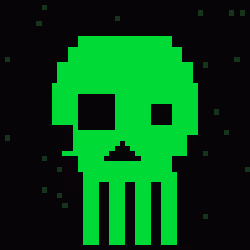 Classic Lime Skulls #10828