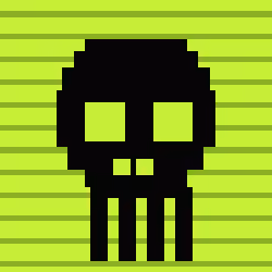 Classic Lime Skulls #1030