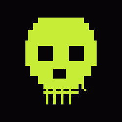 Classic Lime Skulls #6841