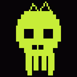 Classic Lime Skulls #6338