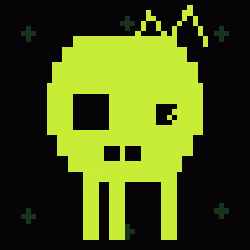 Classic Lime Skulls #8901