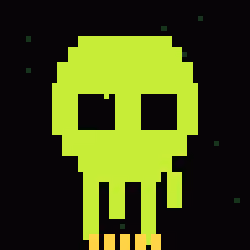 Classic Lime Skulls #6267