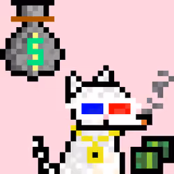 Pixelated Cat on Drugs #401