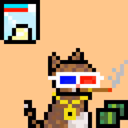 Pixelated Cat on Drugs #263