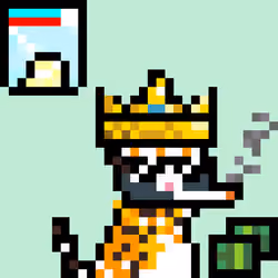 Pixelated Cat on Drugs #37