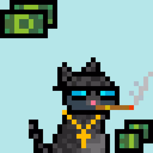 Pixelated Cat on Drugs #515
