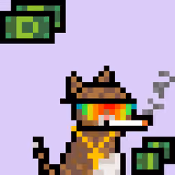 Pixelated Cat on Drugs #457