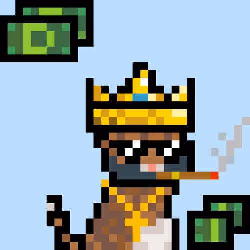 Pixelated Cat on Drugs #201