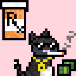 Pixelated Cat on Drugs #72