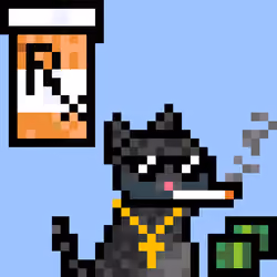 Pixelated Cat on Drugs #116