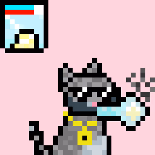 Pixelated Cat on Drugs #242
