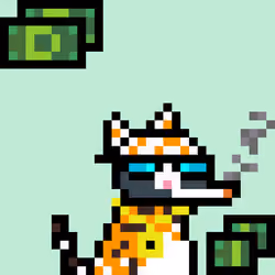 Pixelated Cat on Drugs #335
