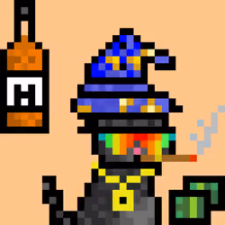 Pixelated Cat on Drugs #220