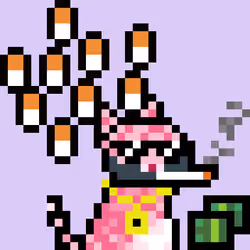 Pixelated Cat on Drugs #511