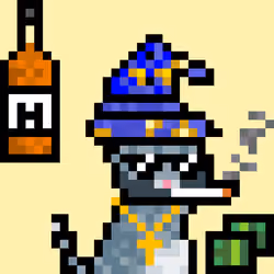 Pixelated Cat on Drugs #178