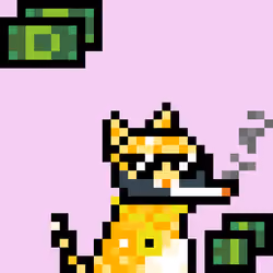 Pixelated Cat on Drugs #74