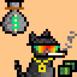 Pixelated Cat on Drugs #529