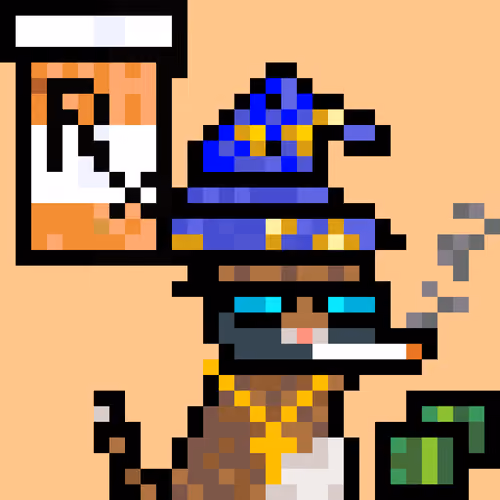 Pixelated Cat on Drugs #417