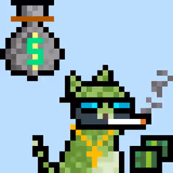Pixelated Cat on Drugs #549