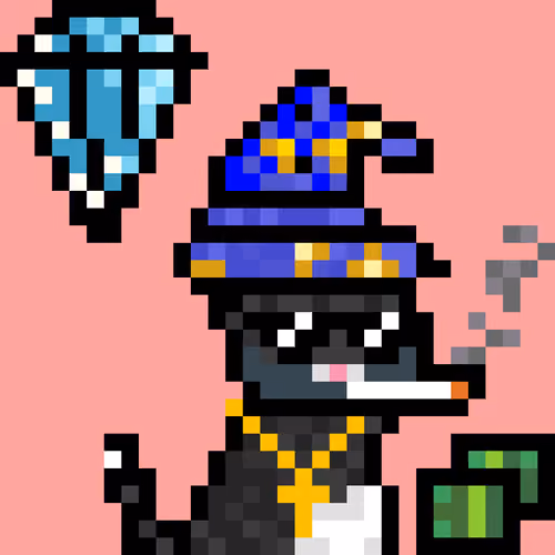 Pixelated Cat on Drugs #49