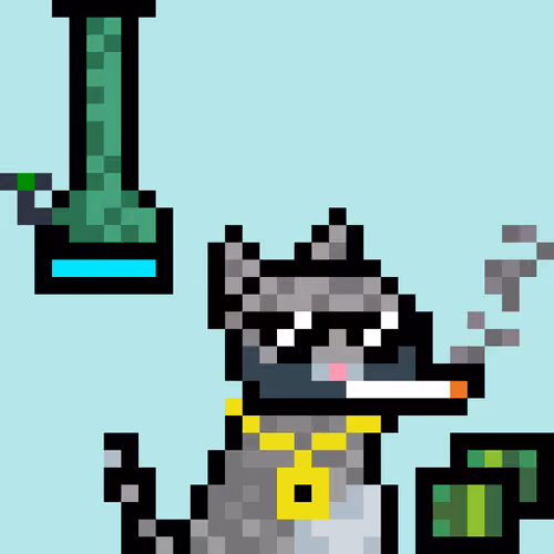 Pixelated Cat on Drugs #360
