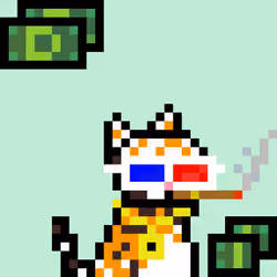 Pixelated Cat on Drugs #285